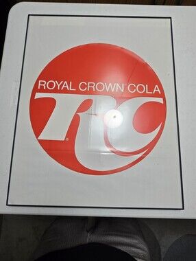 Large RC Cola Decal In A Poster Frame 16x20 Inches. Good Cond.  Decal Is 14x14